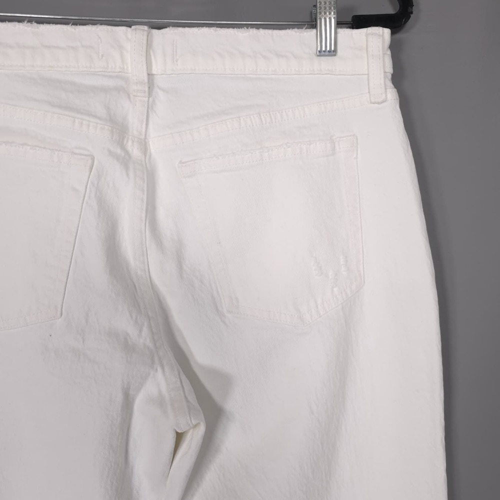 ABERCROMBIE & FITCH New Women's Jeans Baggy Low Rise Distressed 29 8s White - Picture 10 of 16